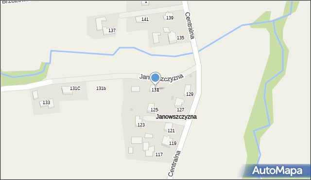 Frydrychowice, Centralna, 131, mapa Frydrychowice