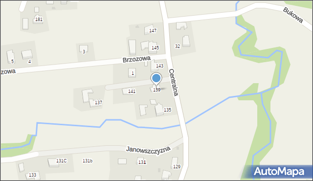 Frydrychowice, Centralna, 139, mapa Frydrychowice