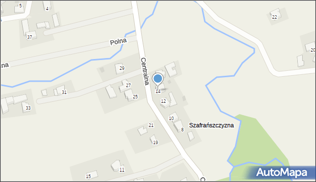 Frydrychowice, Centralna, 14, mapa Frydrychowice