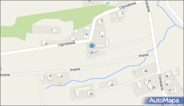 Frydrychowice, Centralna, 37, mapa Frydrychowice