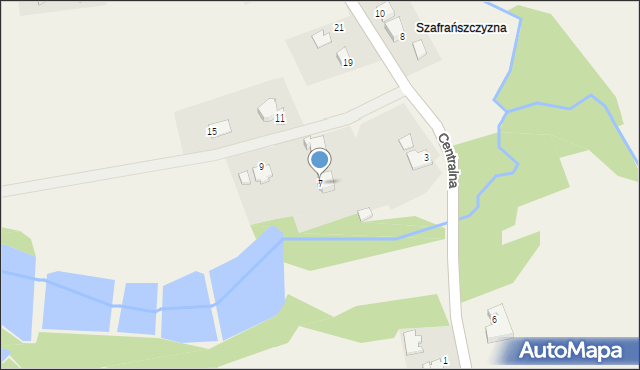 Frydrychowice, Centralna, 7, mapa Frydrychowice