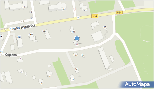 Golub-Dobrzyń, Ceglana, 11, mapa Golub-Dobrzyń