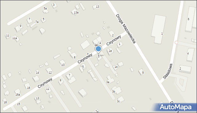 Grudziądz, Ceynowy Floriana, dr., 3, mapa Grudziądza