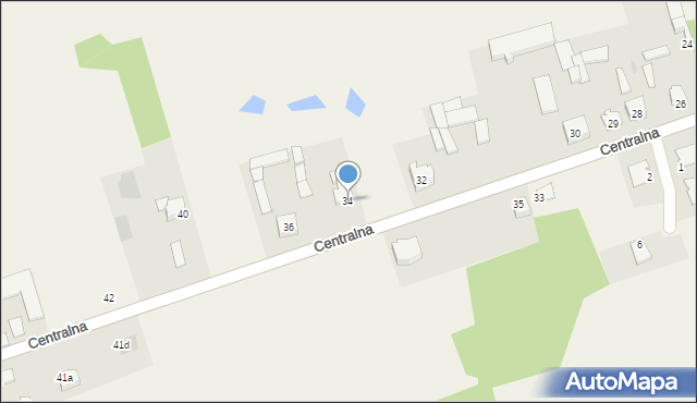 Gulczewo, Centralna, 34, mapa Gulczewo