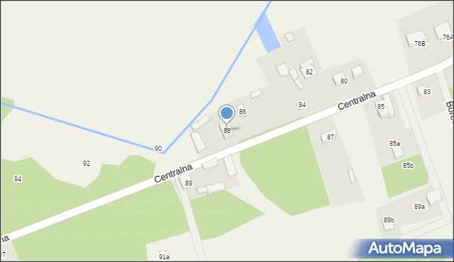 Gulczewo, Centralna, 88, mapa Gulczewo