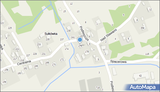 Izdebnik, Centralna, 176, mapa Izdebnik