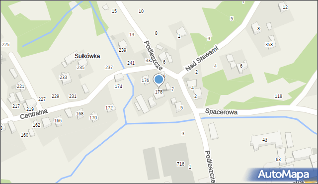 Izdebnik, Centralna, 178, mapa Izdebnik