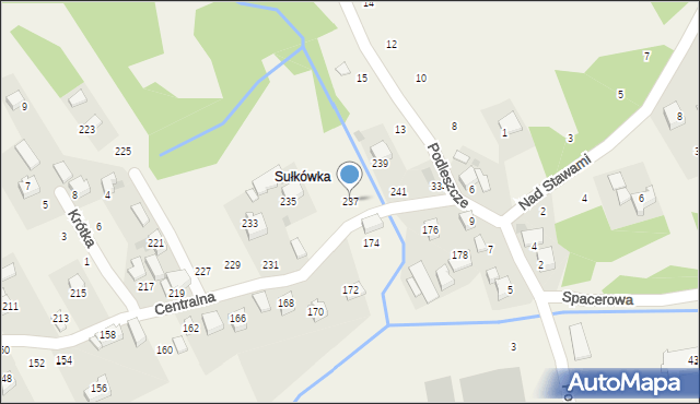 Izdebnik, Centralna, 237, mapa Izdebnik