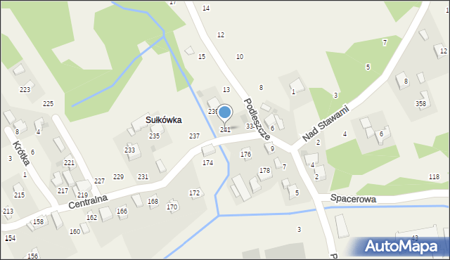 Izdebnik, Centralna, 241, mapa Izdebnik