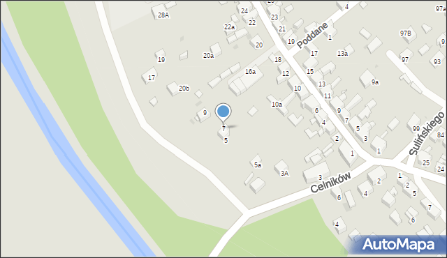 Jaworzno, Celników, 7, mapa Jaworzno