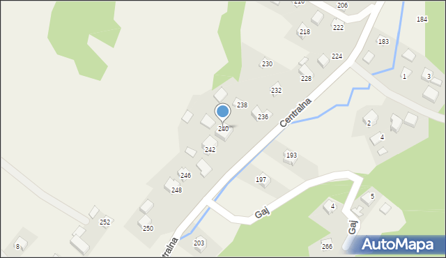 Jerzmanowice, Centralna, 240, mapa Jerzmanowice