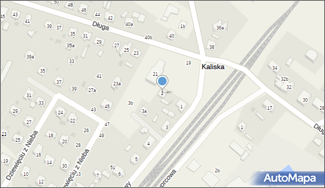 Kaliska, Ceynowy Floriana, dr., 2, mapa Kaliska