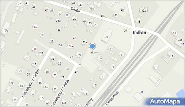 Kaliska, Ceynowy Floriana, dr., 3b, mapa Kaliska