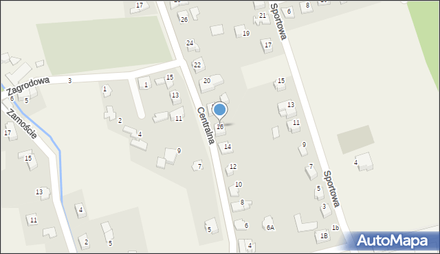 Kobiernice, Centralna, 16, mapa Kobiernice
