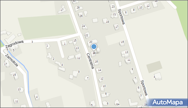 Kobiernice, Centralna, 18, mapa Kobiernice