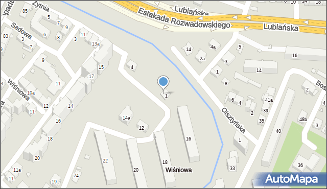 Kraków, Celarowska, 3, mapa Krakowa