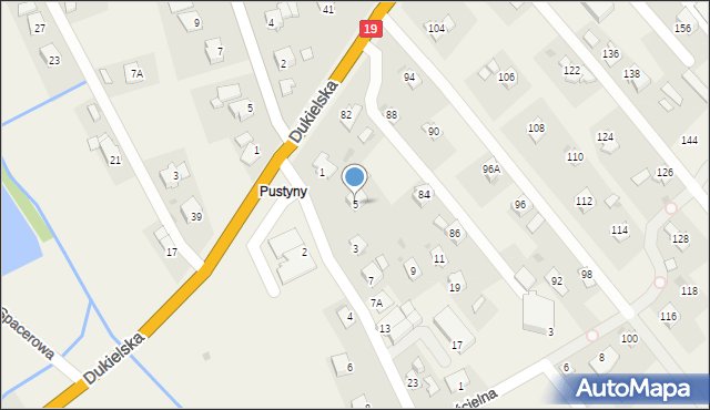 Krościenko Wyżne, Centralna, 5, mapa Krościenko Wyżne