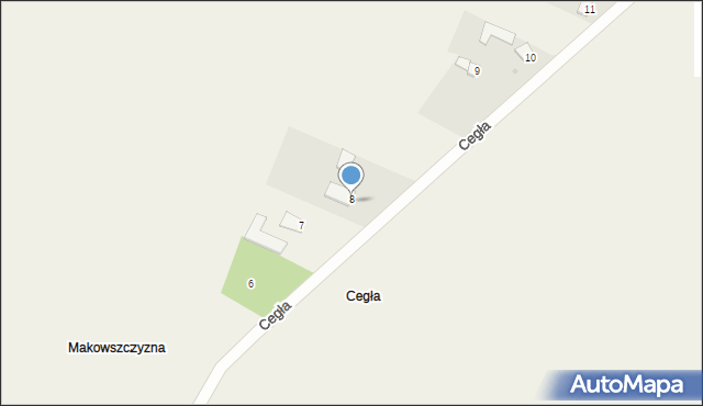 Kulczyzna, Cegła, 8, mapa Kulczyzna