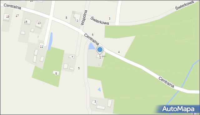 Laskówka Chorąska, Centralna, 1, mapa Laskówka Chorąska