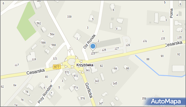 Moszczenica, Cesarska, 123, mapa Moszczenica