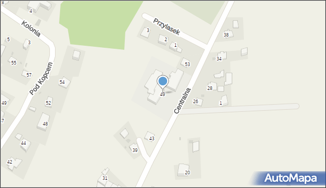 Narama, Centralna, 49, mapa Narama