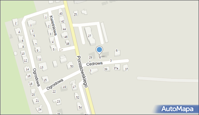 Nowogard, Cedrowa, 4, mapa Nowogard