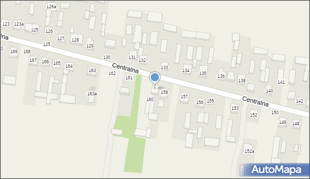 Osiny, Centralna, 159, mapa Osiny