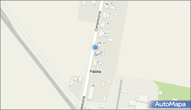 Panoszów, Ceramiczna, 15a, mapa Panoszów