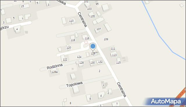 Pielgrzymowice, Centralna, 126, mapa Pielgrzymowice