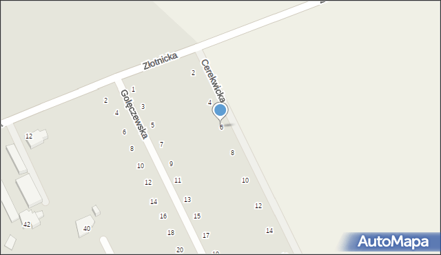 Poznań, Cerekwicka, 6, mapa Poznania