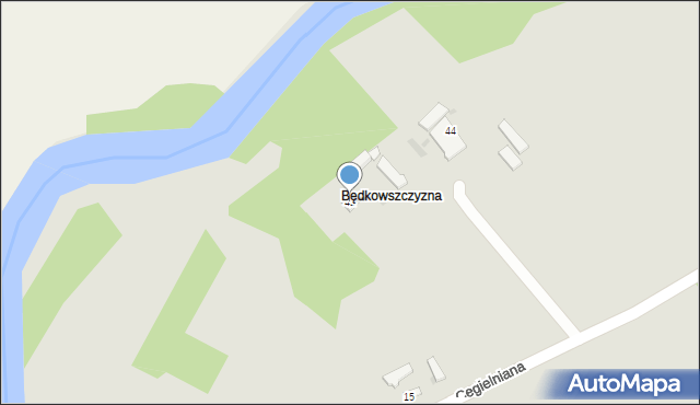 Przedbórz, Cegielniana, 42, mapa Przedbórz