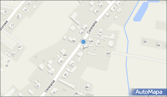 Przęsocin, Centralna, 16, mapa Przęsocin