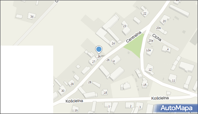 Przęsocin, Centralna, 25, mapa Przęsocin