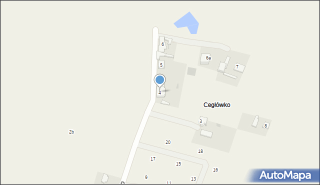 Przybyszów, Cegłówko, 4, mapa Przybyszów