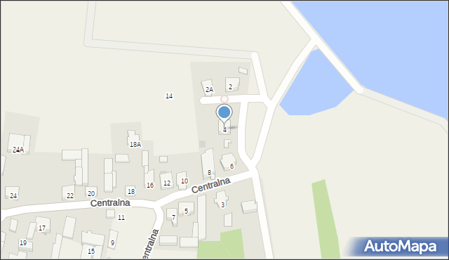 Puchały, Centralna, 4, mapa Puchały