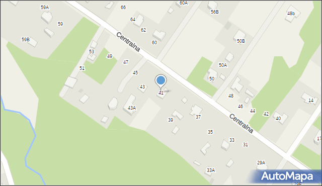 Radonie, Centralna, 41, mapa Radonie