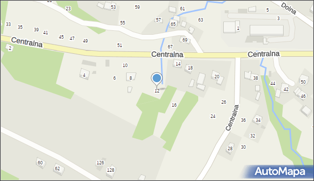 Rudnik, Centralna, 12, mapa Rudnik