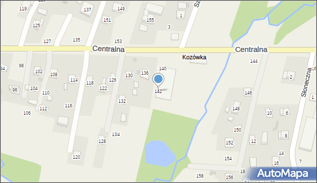 Rudnik, Centralna, 142, mapa Rudnik