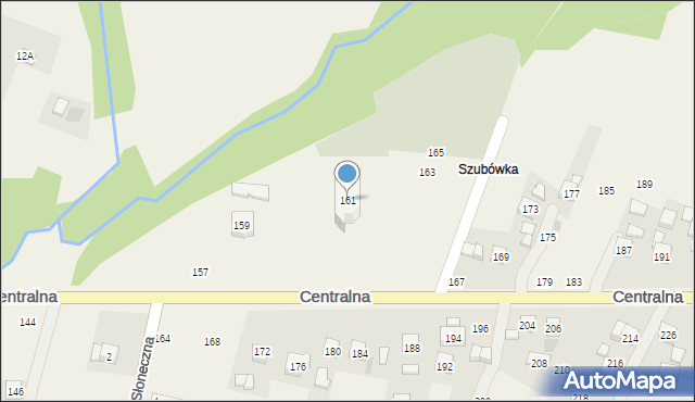 Rudnik, Centralna, 161, mapa Rudnik