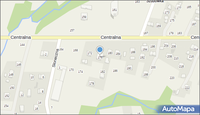 Rudnik, Centralna, 176, mapa Rudnik