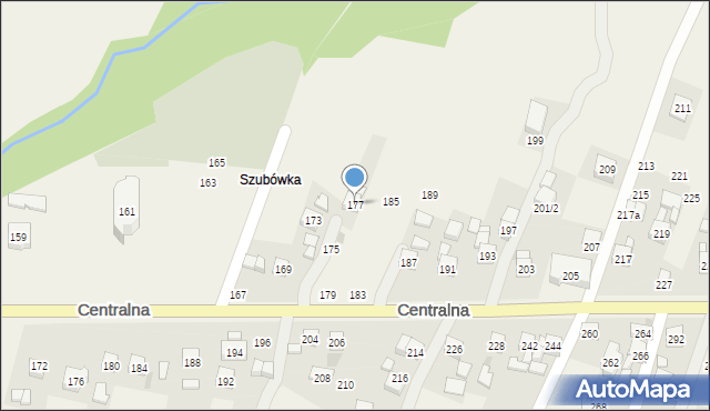 Rudnik, Centralna, 177, mapa Rudnik