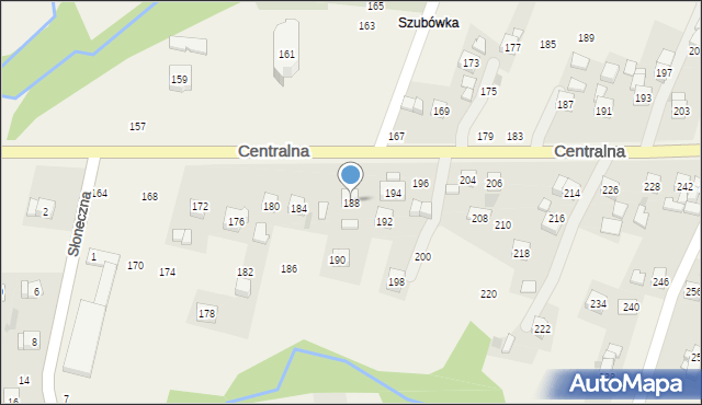 Rudnik, Centralna, 188, mapa Rudnik