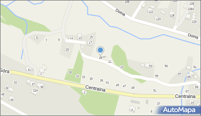 Rudnik, Centralna, 19, mapa Rudnik