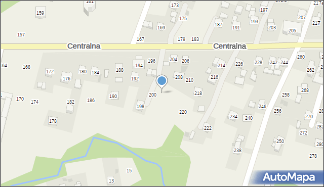 Rudnik, Centralna, 202, mapa Rudnik