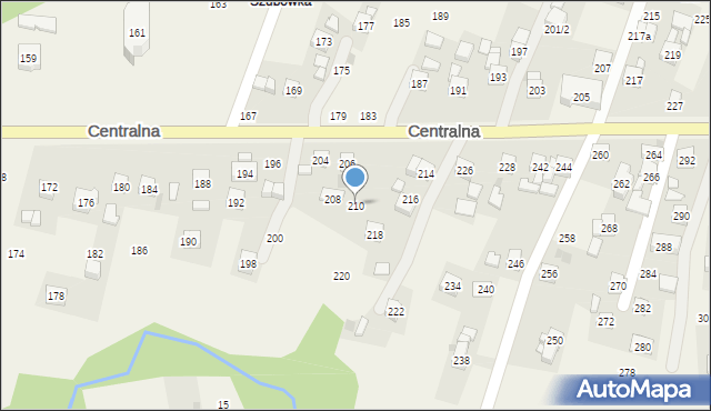 Rudnik, Centralna, 210, mapa Rudnik