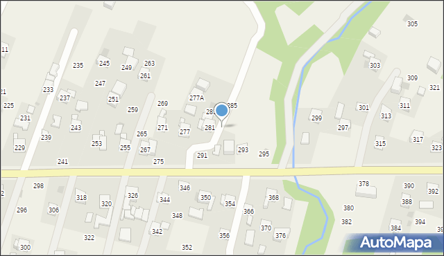 Rudnik, Centralna, 289, mapa Rudnik