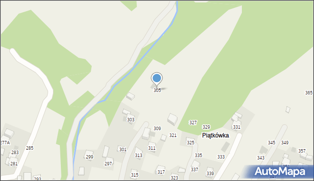 Rudnik, Centralna, 305, mapa Rudnik