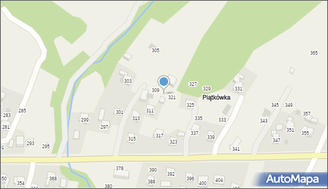 Rudnik, Centralna, 319, mapa Rudnik