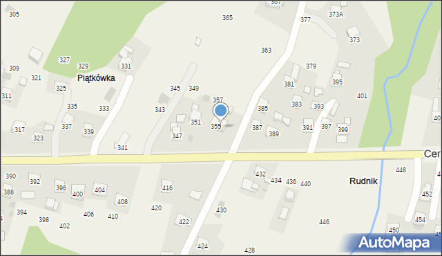 Rudnik, Centralna, 359, mapa Rudnik