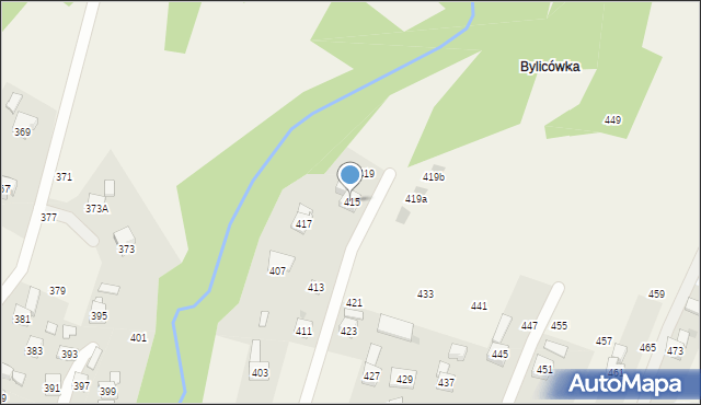 Rudnik, Centralna, 415, mapa Rudnik